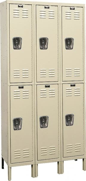 Hallowell - 6 Door, 2 Tier, Premium Wardrobe Lockers - Caliber Tooling