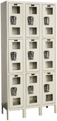 Hallowell - 9 Door, 3 Tier, Safety-View Wardrobe Lockers - Caliber Tooling