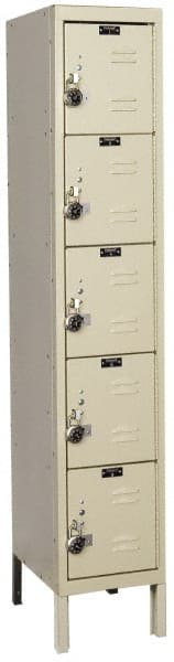 Hallowell - 5 Door, 5 Tier, Ready-Built Wardrobe & Box Lockers - Caliber Tooling