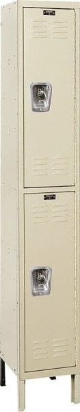 Hallowell - 2 Door, 2 Tier, Ready-Built Wardrobe & Box Lockers - Caliber Tooling