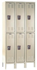 Hallowell - 6 Door, 2 Tier, Ready-Built Wardrobe & Box Lockers - Caliber Tooling