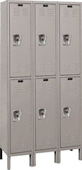 Hallowell - 6 Door, 2 Tier, Ready-Built Wardrobe & Box Lockers - Caliber Tooling