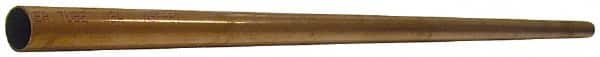 Mueller Industries - 7/8 Inch Outside Diameter x 5 Ft. Long, Copper Round Tube - 0.785 Inch Inside Diameter, 0.045 Inch Wall Thickness, Alloy 122 - Caliber Tooling