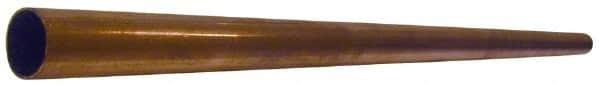 Mueller Industries - 5/8 Inch Outside Diameter x 2 Ft. Long, Copper Round Tube - 0.569 Inch Inside Diameter, 0.028 Inch Wall Thickness, Alloy 122 - Caliber Tooling