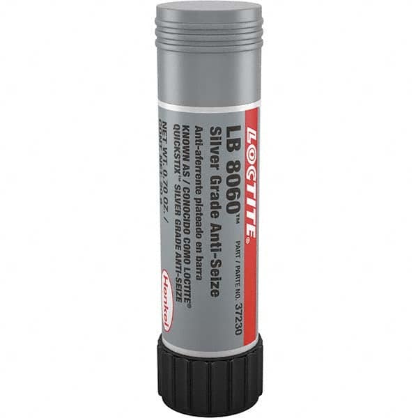 Loctite - 20 Gram Stick High Temperature Anti-Seize Lubricant - Silver Colored, -20 to 1,600°F, Silver Colored, Water Resistant - Caliber Tooling