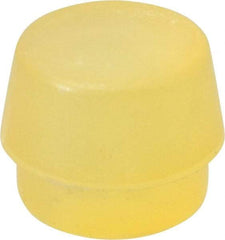 Garland - 1-1/4" Face Diam, Grade Soft, Natural Soft Face Hammer Tip - Urethane - Caliber Tooling