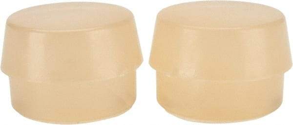 Garland - 1-3/4" Face Diam, Grade Soft, Natural Soft Face Hammer Tip - Urethane - Caliber Tooling