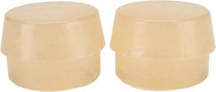 Garland - 1-3/4" Face Diam, Grade Soft, Natural Soft Face Hammer Tip - Urethane - Caliber Tooling