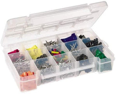 Akro-Mils - 7" Wide x 11" High x 2-3/8" Deep, Small Parts Storage Case - Clarified Polypropylene Frame, 3 to 15 Compartments, 2" Wide x 2-1/8 to 10-3/16" High x 2" Deep Bin - Caliber Tooling