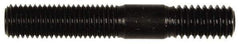 Dorman - 5/16-24 Long Thread, 5/16-18 Short Thread, 2" OAL Unequal Double Threaded Stud - Steel, Black Oxide Finish, 1" Long Thread Length, 9/16" Short Thread Length - Caliber Tooling