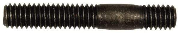 Dorman - 5/16-18 2" OAL Unequal Double Threaded Stud - Steel, Black Oxide Finish, 1" Long Thread Length, 7/16" Short Thread Length - Caliber Tooling