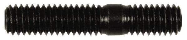 Dorman - 3/8-16 2" OAL Unequal Double Threaded Stud - Steel, Black Oxide Finish, 1-1/8" Long Thread Length, 5/8" Short Thread Length - Caliber Tooling