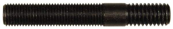 Dorman - 7/16-20 Long Thread, 7/16-14 Short Thread, 3" OAL Unequal Double Threaded Stud - Steel, Black Oxide Finish, 1-13/16" Long Thread Length, 3/4" Short Thread Length - Caliber Tooling