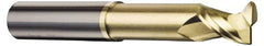 Accupro - 1", 2 Flute, Single End, Solid Carbide, 0.045" Corner Radius End Mill - 5" OAL, 45° Helix, Right Hand Flute, 1-1/4" LOC, Right Hand Cut - Caliber Tooling