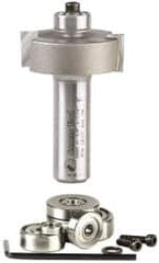 Amana Tool - 1-3/8" Cut Diam, 1/2" Length of Cut, 2 Flute Profiling Edge Profile Router Bit - Carbide-Tipped, 1/2" Shank Diam, 2-3/8" OAL, Uncoated - Caliber Tooling