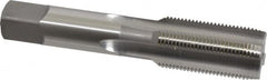 OSG - 1-14 UNS 3B 4 Flute Bright Finish High Speed Steel Straight Flute Standard Hand Tap - Plug, Right Hand Thread, 5-1/8" OAL, 2-1/2" Thread Length, H4 Limit, Oversize - Exact Industrial Supply