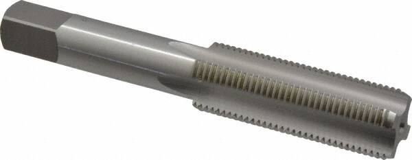 OSG - 5/8-18 UNF 2B 4 Flute Bright Finish High Speed Steel Straight Flute Standard Hand Tap - Bottoming, Right Hand Thread, 3-13/16" OAL, 1-13/16" Thread Length, H5 Limit, Oversize - Caliber Tooling