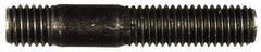 Dorman - M10x1.50 57mm OAL Unequal Double Threaded Stud - Steel, Black Oxide Finish, 28mm Long Thread Length, 12mm Short Thread Length, Metric - Caliber Tooling