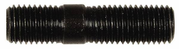 Dorman - M10x1.25 41mm OAL Unequal Double Threaded Stud - Steel, Black Oxide Finish, 21mm Long Thread Length, 13mm Short Thread Length, Metric - Caliber Tooling