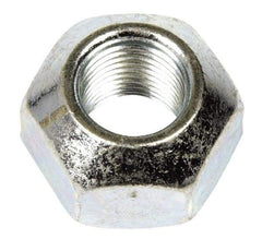 Dorman - 9/16-18 Zinc Finish Open Wheel Nut - 1" Hex, 21/32" OAL, 90° Seat Angle - Caliber Tooling