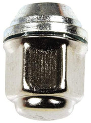 Dorman - M12-1.5 Stainless Finish Capped Wheel Nut - 19mm Hex, 29.5mm OAL, 60° Seat Angle - Caliber Tooling