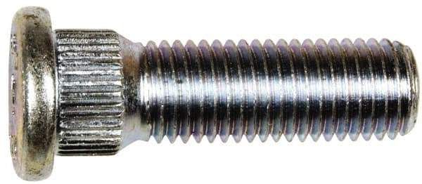 Dorman - M12-1.5 Serrated Bolt Wheel Stud - 14.35mm Knurl, 42.5mm OAL, 8mm Shoulder Length - Caliber Tooling