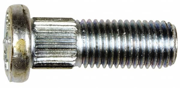 Dorman - M10-1.25 Serrated Bolt Wheel Stud - 10.24mm Knurl, 29mm OAL, 9mm Shoulder Length - Caliber Tooling