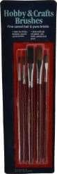 Wooster Brush - #2, #4 Camel Hair Artist's Paint Brush Set - 1/4, 1/2" Wide, Plastic Handle - Caliber Tooling