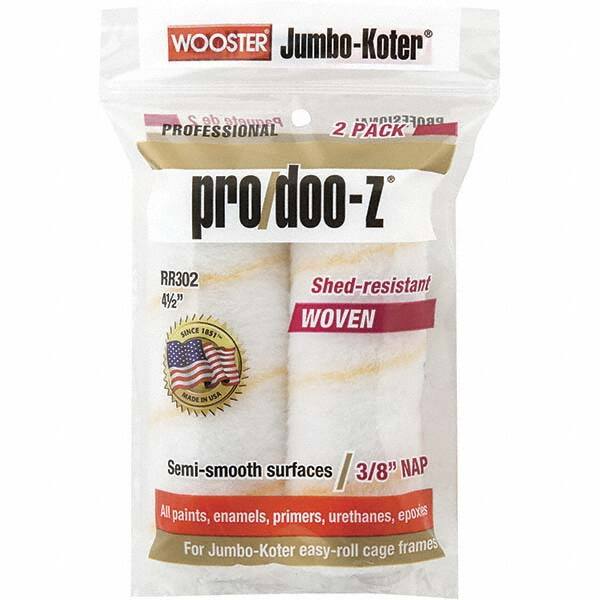 Wooster Brush - 3/8" Nap, 4-1/2" Wide Paint General Purpose Roller Cover - Smooth Texture, Fabric - Caliber Tooling