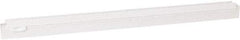 Vikan - 24" Rubber Blade Squeegee Refill - Double Edge, White, Plastic Holder - Caliber Tooling