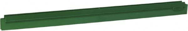 Vikan - 24" Rubber Blade Squeegee Refill - Double Edge, Green, Plastic Holder - Caliber Tooling