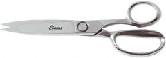 Clauss - 7" LOC, 10" OAL Chrome Plated Trimmers - Steel Straight Handle, For Paper, Fabric - Caliber Tooling