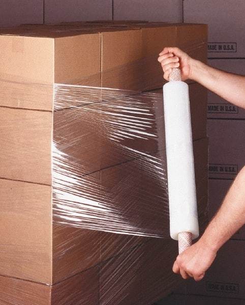 Stretch Associates - 20" x 1,000' 80 Gauge Clear Handwrap Stretch Film - 80 Gauge, Clear - Caliber Tooling