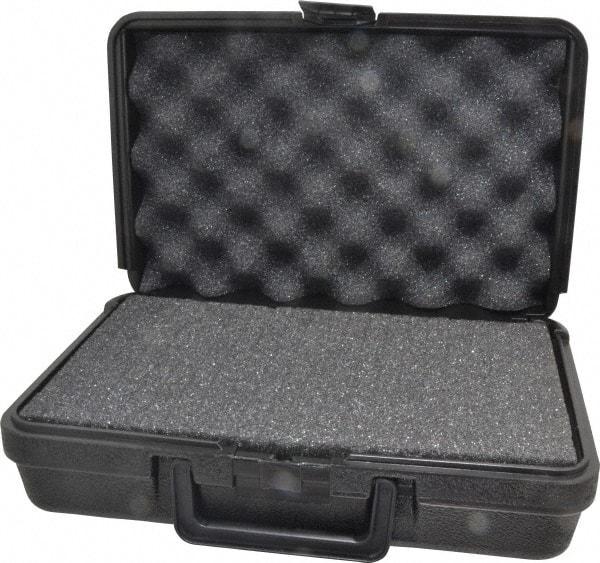 Platt - 12" Wide x 3-3/4" High, Clamshell Hard Case - Black, Polyethylene - Caliber Tooling