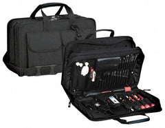 Platt - 17" Wide x 6" High, Tool & Laptop/Tablet Attache - Black, Nylon - Caliber Tooling