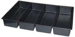 Kennedy - Tool Box Durable ABS Plastic Organizer - 23" Wide x 16-1/2" Deep x 4" High, Black, For 27" Wide Roller Cabinets - Caliber Tooling