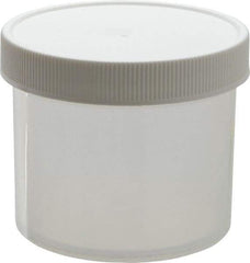 Dynalon Labware - 4 oz Jar - Polypropylene, Translucent, 2.16" High x 2.76" Diam, 2.76" Cap - Caliber Tooling