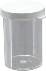 Dynalon Labware - 20 Drams Vial - Polystyrene, Clear, 2-1/2" High x 1-1/2" Diam, 3/4" Cap - Caliber Tooling