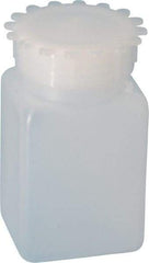 Dynalon Labware - 100 mL Wide-Mouth Bottle - Polyethylene, Translucent, 3.74" High x 1.65" Diam, 3/4" Cap - Caliber Tooling