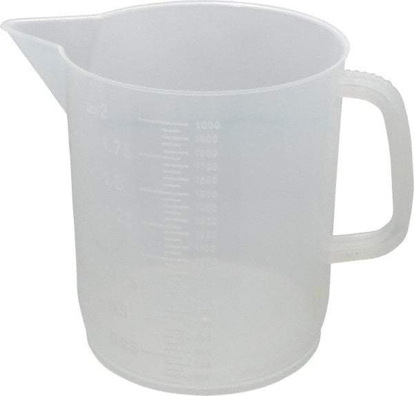 Dynalon Labware - 2,000 ml Polypropylene Graduated Beaker - 50 ml Graduation, 5-23/32" Diam x 6-1/2" High - Caliber Tooling