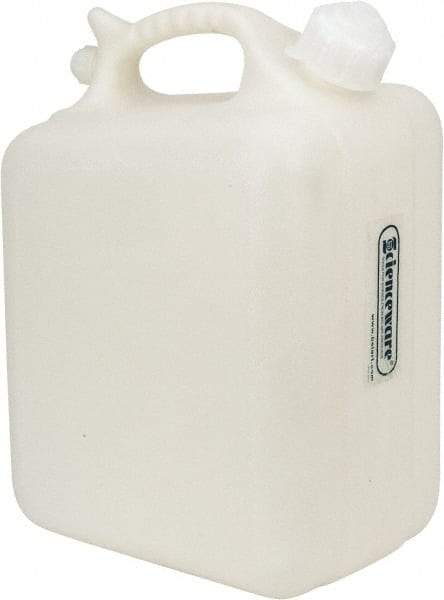 Bel-Art - 2-1/2 Gal Carboy - Polyethylene, White, 7.3" High x 10.1" Diam, 3/4" Cap - Caliber Tooling