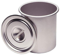 VOLLRATH - Round, Chrome Stainless Steel Food Storage Container - 10.9" High x 9" Wide - Caliber Tooling