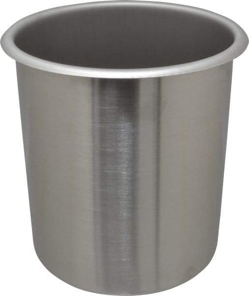 VOLLRATH - Round, Chrome Stainless Steel Food Storage Container - 7.6" High x 6-1/2" Wide - Caliber Tooling