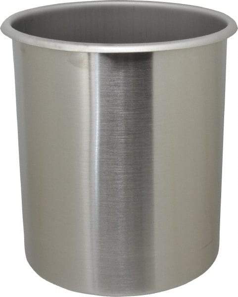 VOLLRATH - Round, Chrome Stainless Steel Food Storage Container - 9.8" High x 8" Wide - Caliber Tooling