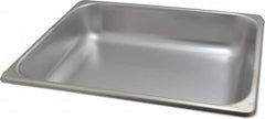 VOLLRATH - Rectangular, Chrome Stainless Steel Food Pan - 2-1/2" High x 10.4" Wide x 12.8" Long - Caliber Tooling