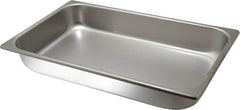 VOLLRATH - Rectangular, Chrome Stainless Steel Food Pan - 2-1/2" High x 9.8" Wide x 16.4" Long - Caliber Tooling