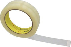 3M - 1" x 72 Yd Clear Acrylic Adhesive Packaging Tape - Vinyl Backing, 2.3 mil Thick, 28 Lb Tensile Strength, Series 600 - Caliber Tooling