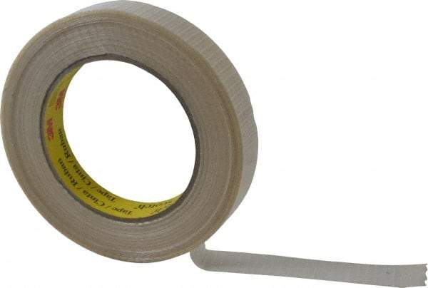 3M - 3/4" x 55 Yd Clear Rubber Adhesive Packaging Tape - Polypropylene Film Backing, 5.7 mil Thick, 150 Lb Tensile Strength, Series 8959 - Caliber Tooling