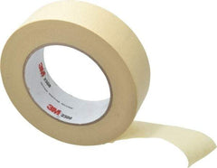 3M - 1-1/2" Wide x 60 Yd Long Tan Paper Masking Tape - Series 2308, 5.3 mil Thick, 22 In/Lb Tensile Strength - Caliber Tooling