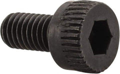 Made in USA - M3x0.50 Metric Coarse Hex Socket Drive, Socket Cap Screw - Grade 12.9 Alloy Steel, Black Oxide Finish, Fully Threaded, 6mm Length Under Head - Caliber Tooling